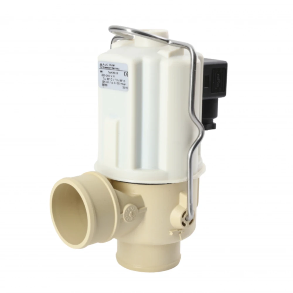 A&K Müller Ablassventil 2 x Ø 40 mm 24 V,  stromlos geschlossen