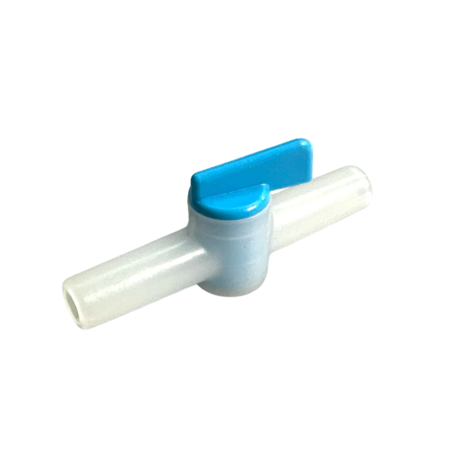 2-Wegehahn 7 x 10 mm für Schläuche