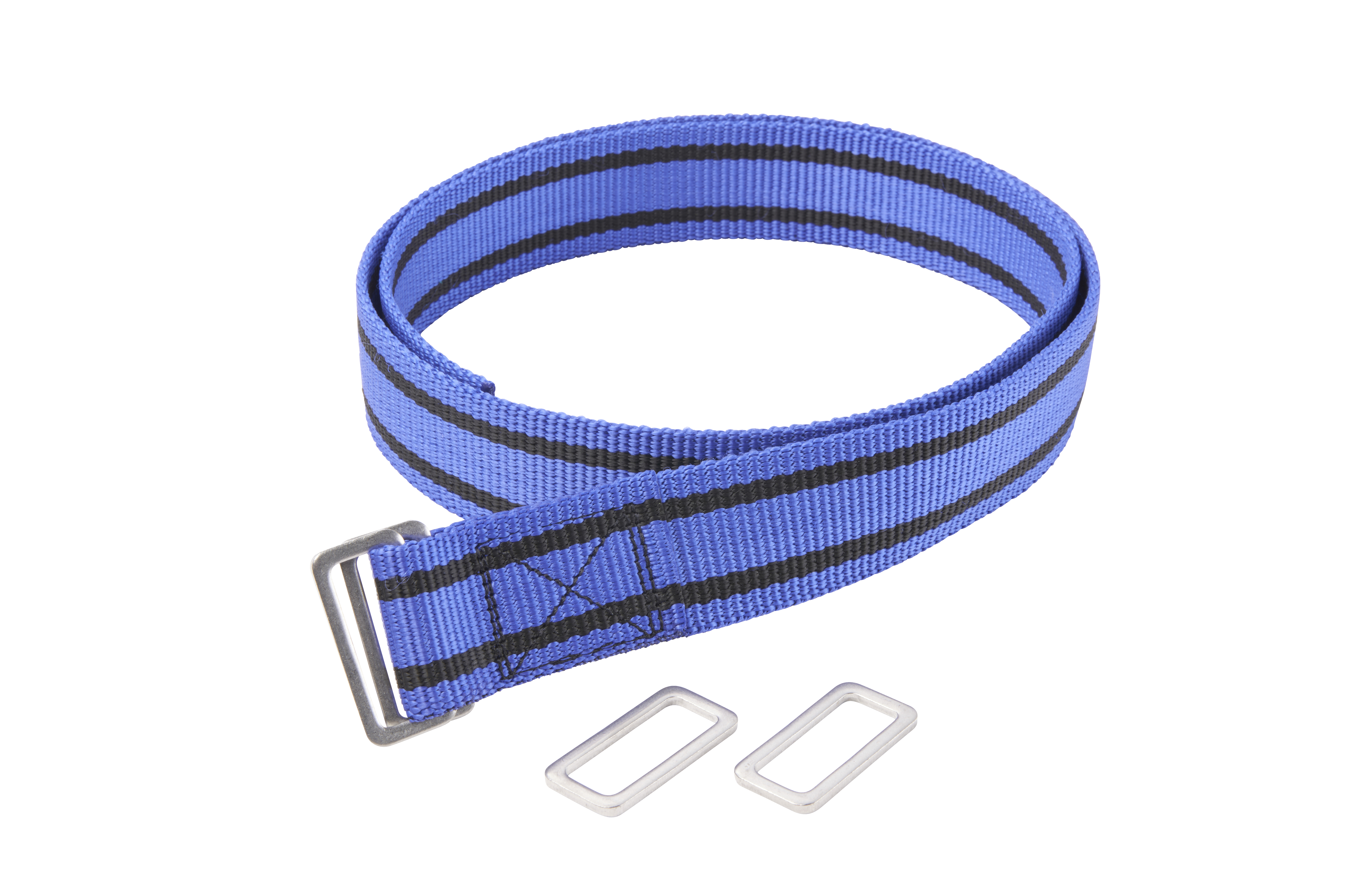 Halsband, passend für DeLaval, 1500 mm, blau mit Edelstahl Schlaufen