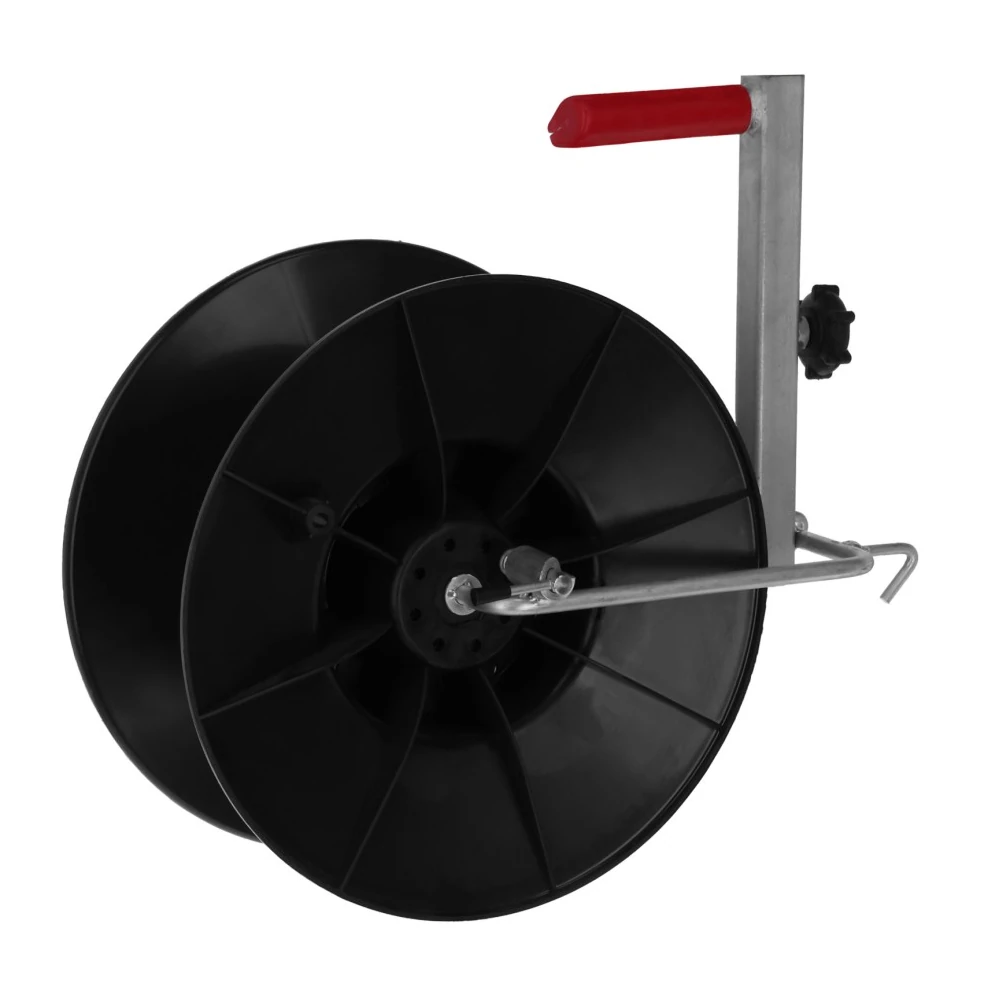 Haspel mit Griff und Montageaufnahme Haspel mit Griff und Montageaufnahme