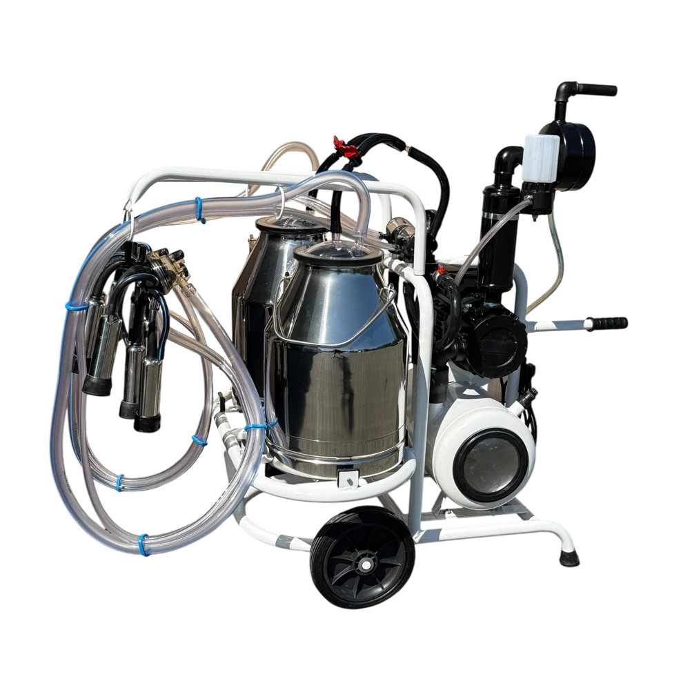 Melkmaschine Doppelmelker mit Vakuumtank für Kühe
