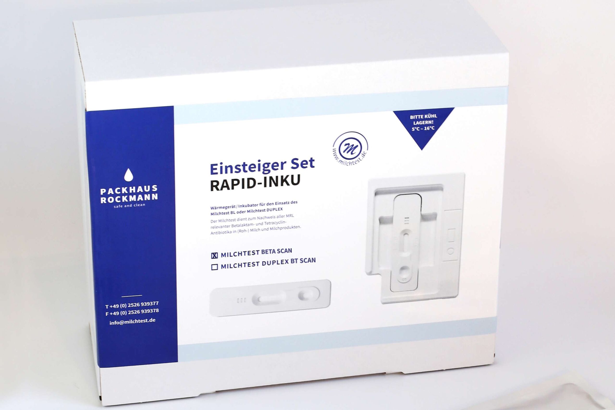 Milchtest Einsteigerset RAPID-INKU Inkubator + DUPLEX BT Scan Milchtest Hemmstofftest