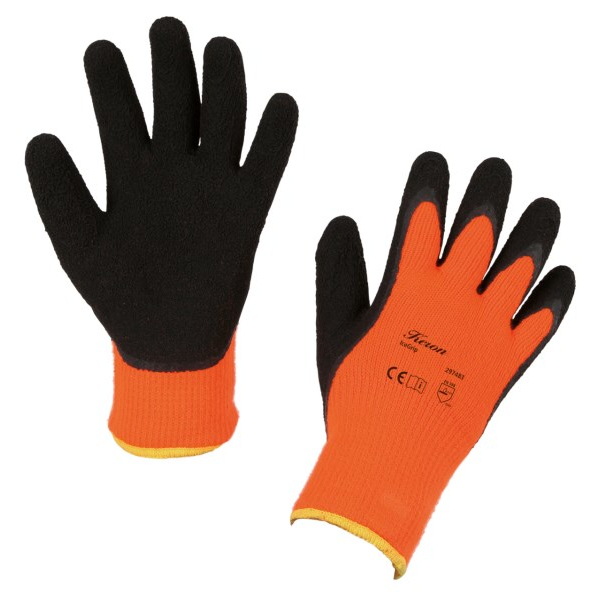 Winterhs. IceGrip Gr. 11/XXL Strickhs. Latex, orange