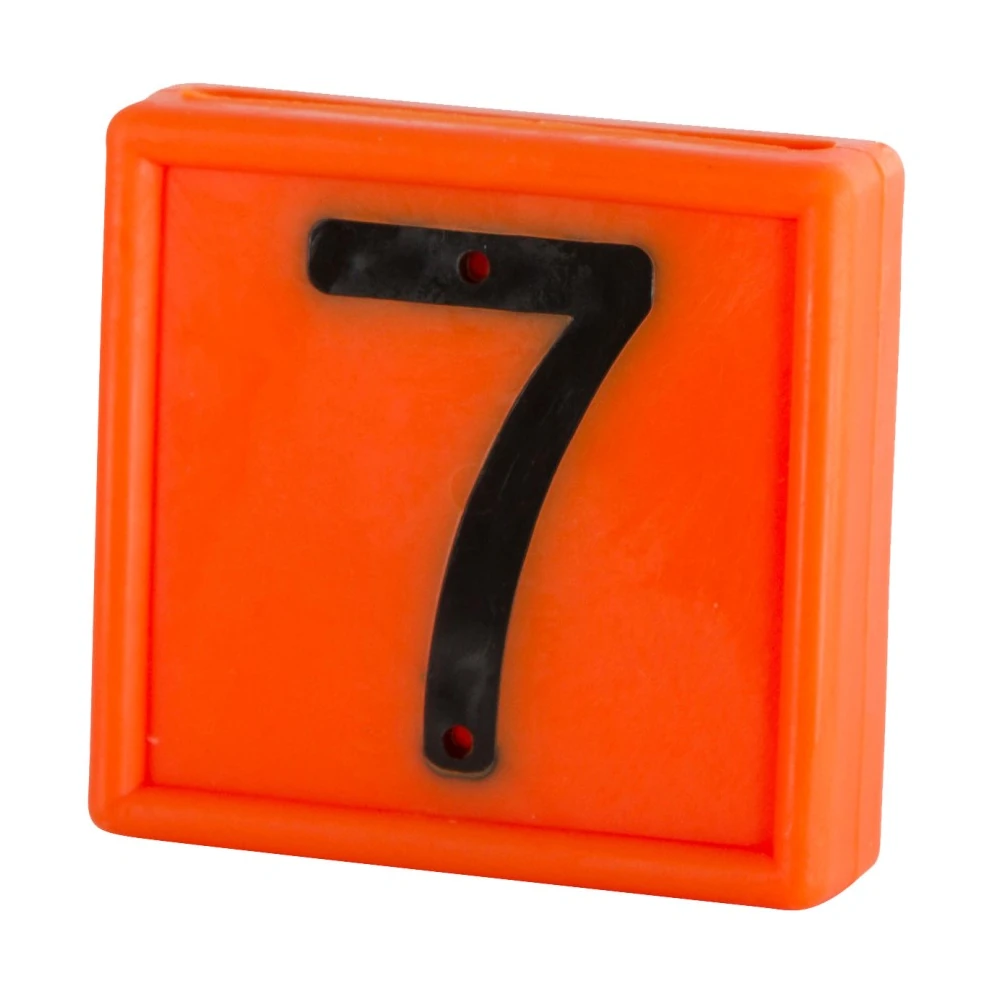 Nummernblock Nr 7 orange, 10er Pack