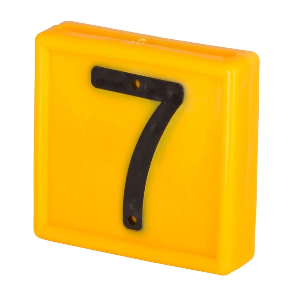 Nummernblock Nr. 7 gelb, 10er Pack