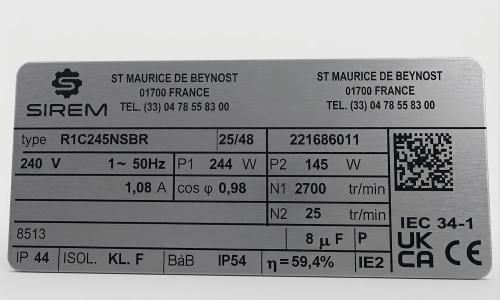 Rührwerksmotor Sirem R1C245NSBR 25 U/min