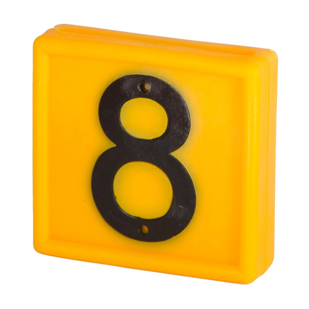 Nummernblock Nr. 8 gelb, 10er Pack