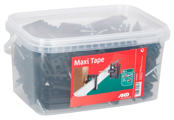 Klippisolator MAXI Tape Band + Seil, 6 mm, 30 Stk. im Blister