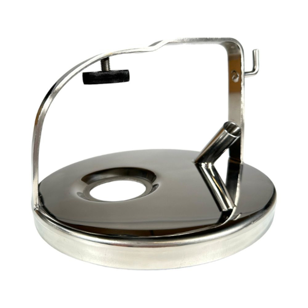 Edelstahl Melkeimerdeckel passend Alfa Laval,  Bügelhöhe 117 mm, Ø 17mm Stutzen Edelstahl Melkeimerdeckel passend Alfa Laval,  Bügelhöhe 117 mm, Ø 17mm Stutzen