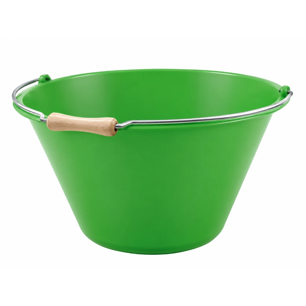 GEWA Futtereimer 23 Liter konisch grün, Ø 49 cm | Ø 29 cm x 20 cm