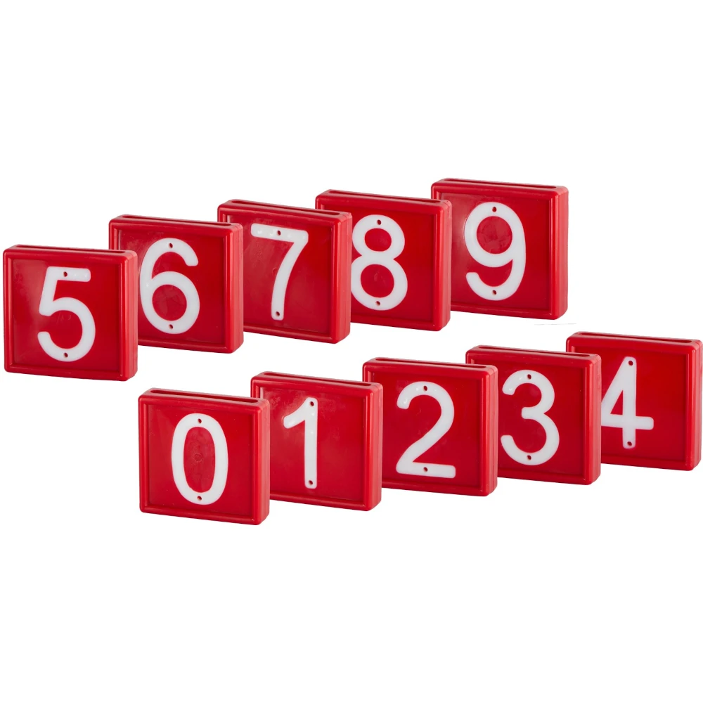 Nummernblock Nr 0-9 rot Nummernblock Nr 0-9 rot