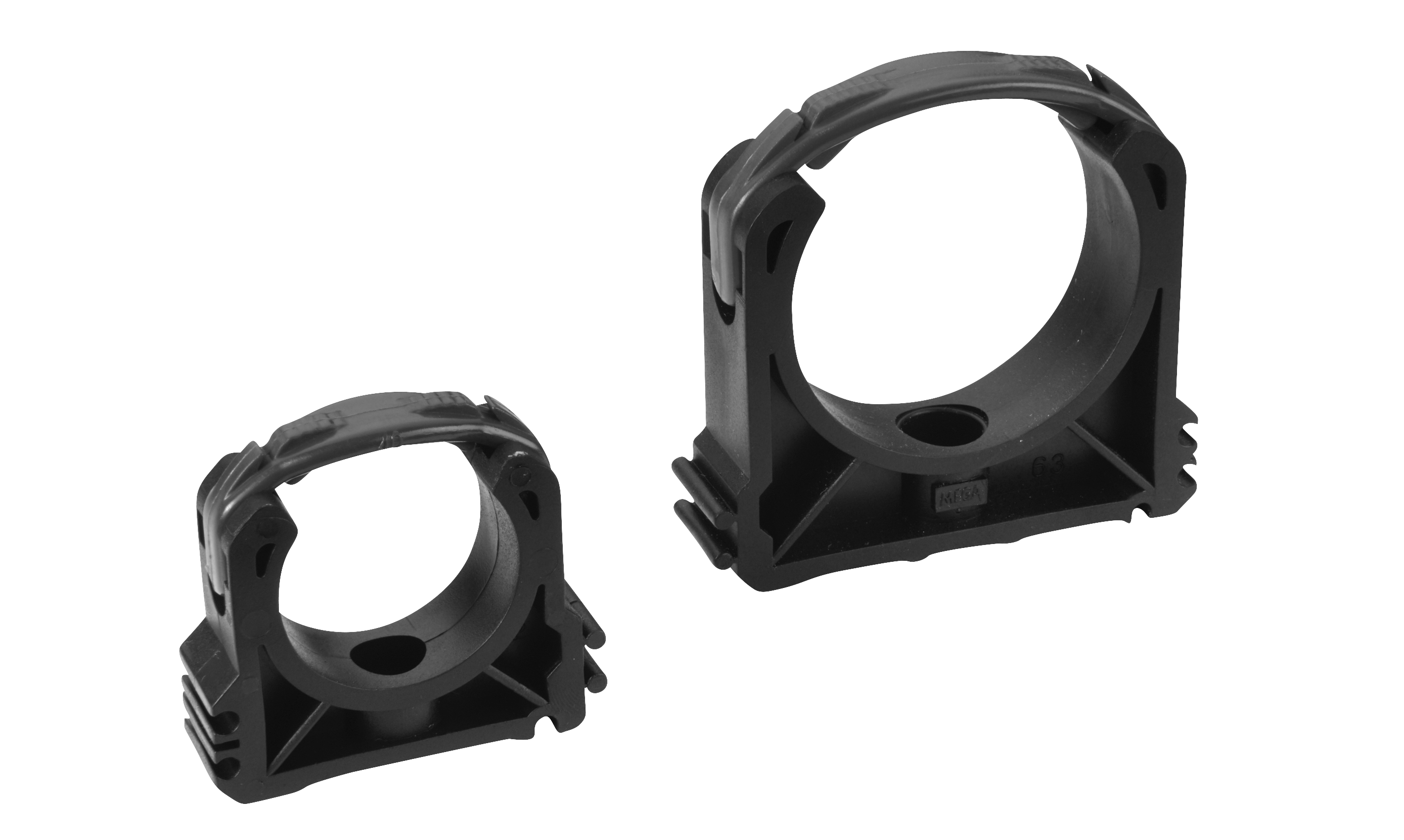 PVC-Rohrklemme PVC Kunststoff Rohrklemme, Ø 50 mm Leitung