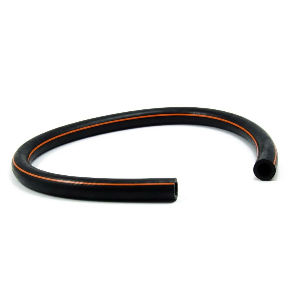 Gummi Milchschlauch 16 x 28 mm x 2,5 m orange gestreift