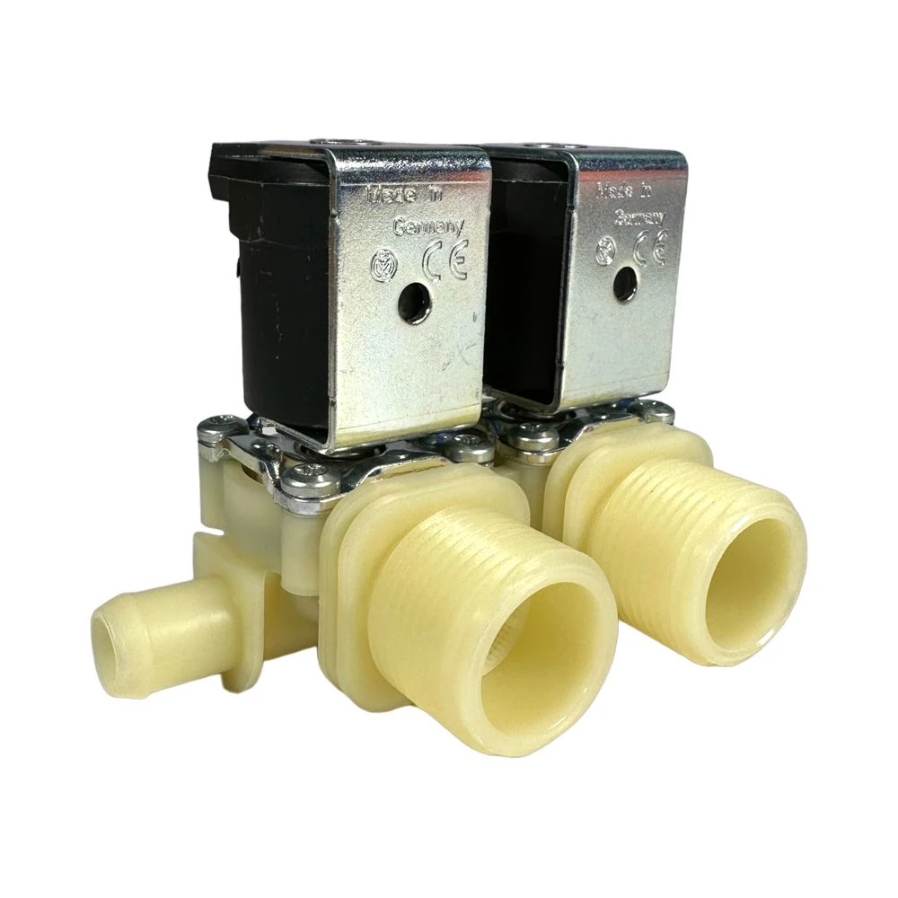A&K Müller Doppel-Mischventil 24 V = Stutzen seitlich