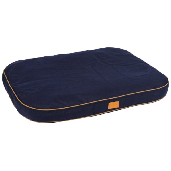 Liegekissen Jerome, navy-cognac, 80x60x6cm