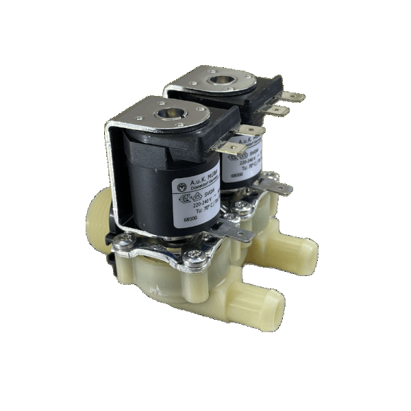 A&K Müller Wasserventil doppelt, gerade, 220 V 3/4 Zoll Anschluss A&K Müller Wasserventil doppelt, gerade, 220 V 3/4 Zoll Anschluss
