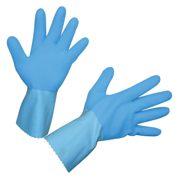 Latexhandschuh FleTex blau, gerauht, Gr. 10