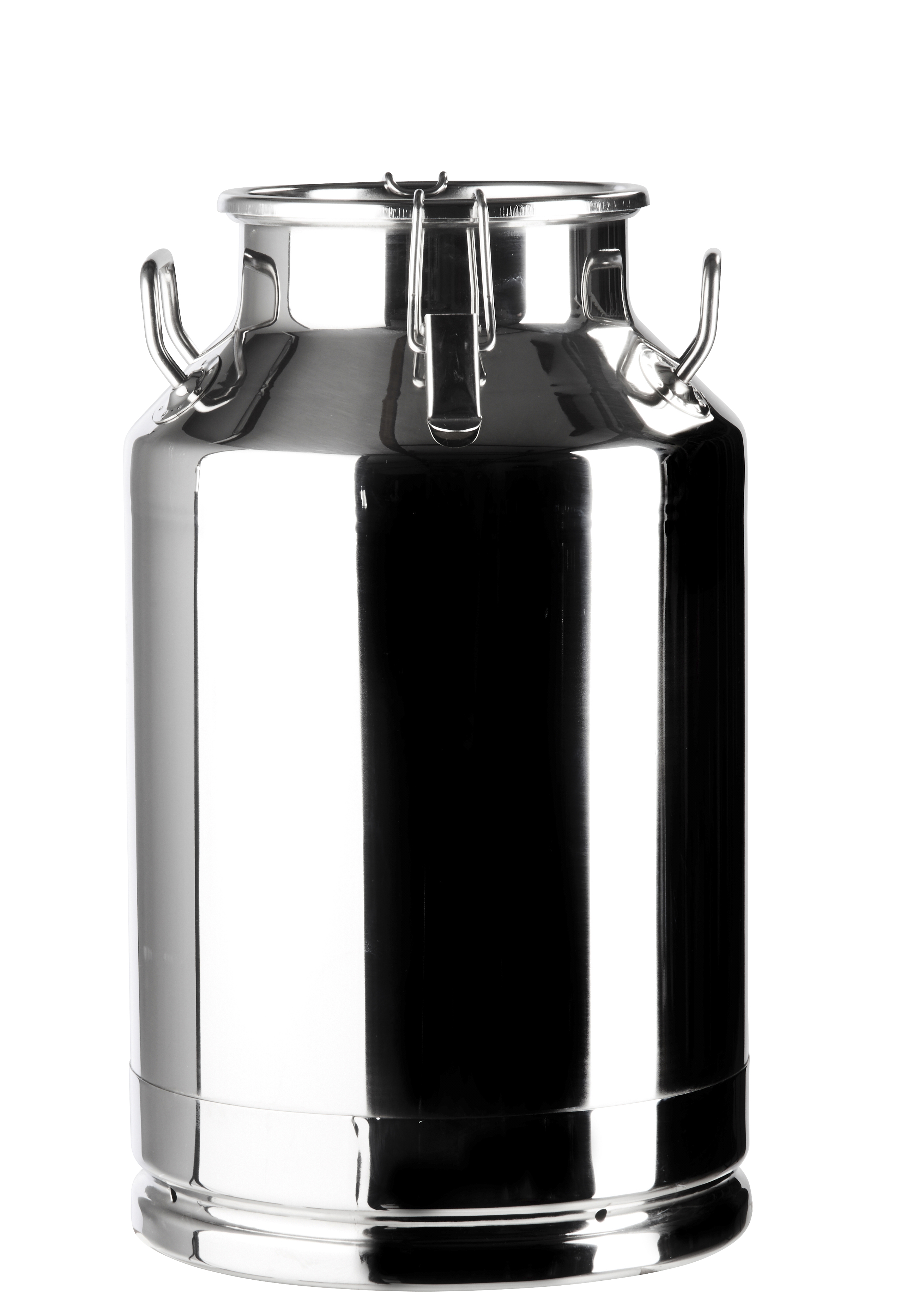 2392_40 Edelstahl Melkeimer 20 Liter mit Deckel und Klappverschluss