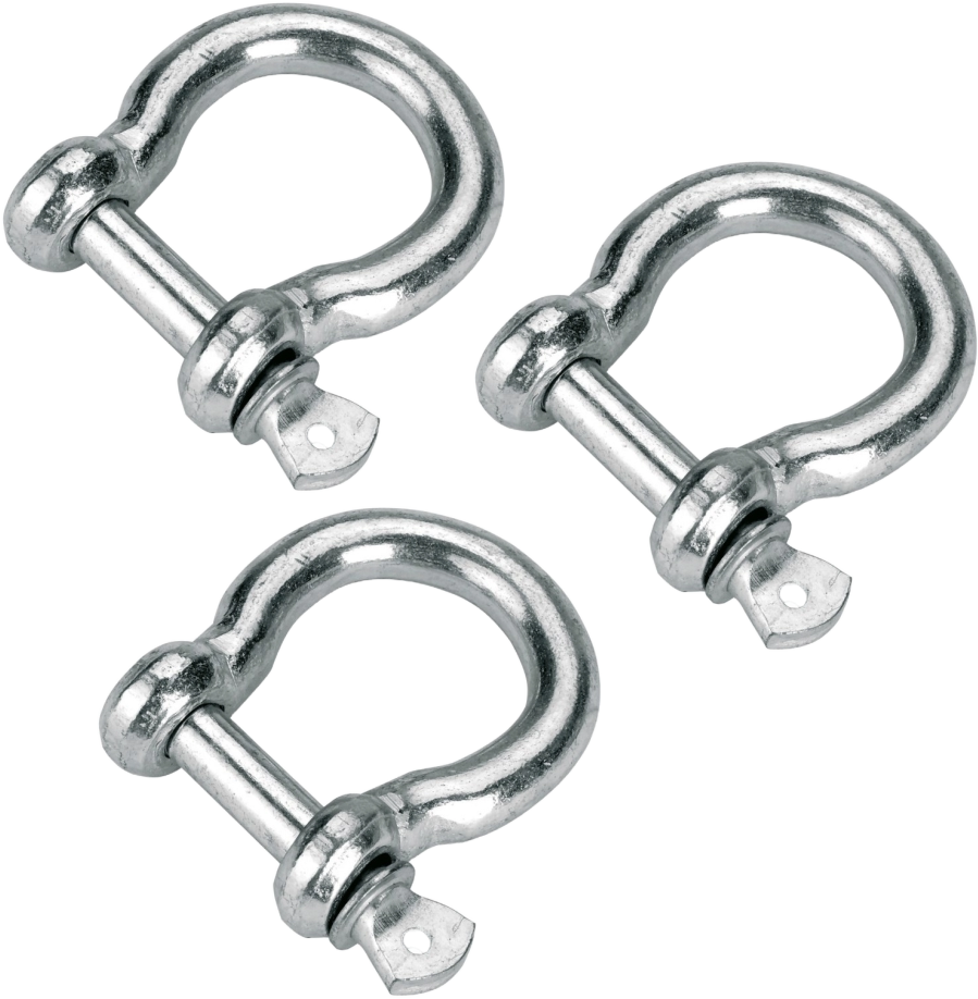 Schäkel geschw,, 5/16 Zoll 8 mm, 3 Stk