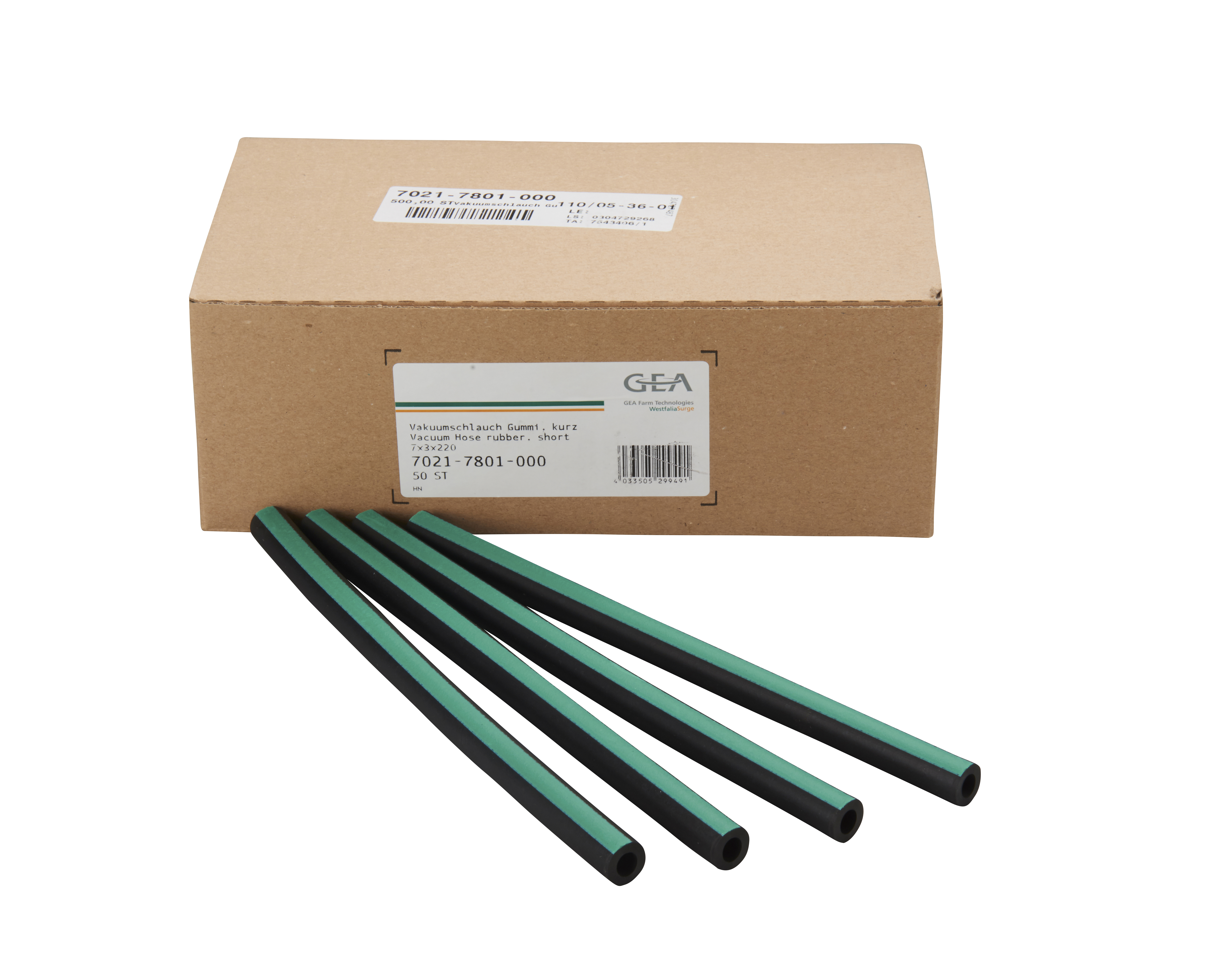 GEA-Schlauch-kurz kurzer Milchschlauch Original GEA/Westfalia f, Meltec, 7021-7101-050