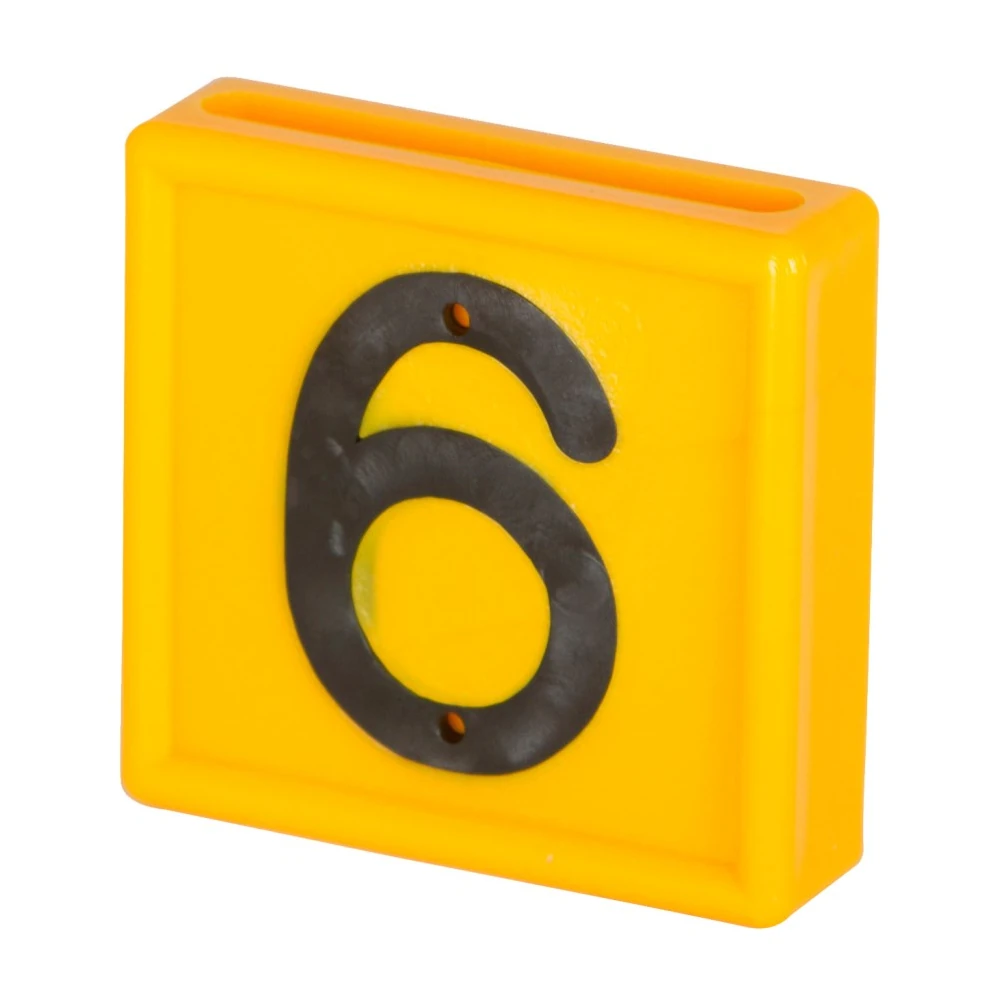 Nummernblock Nr. 6 oder 9 gelb, 10er Pack